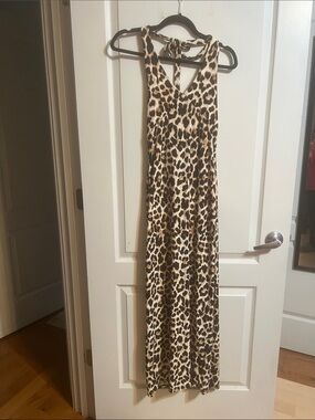 No Boundaries Leopard Print Maxi Dress - Tan, Brown, Black